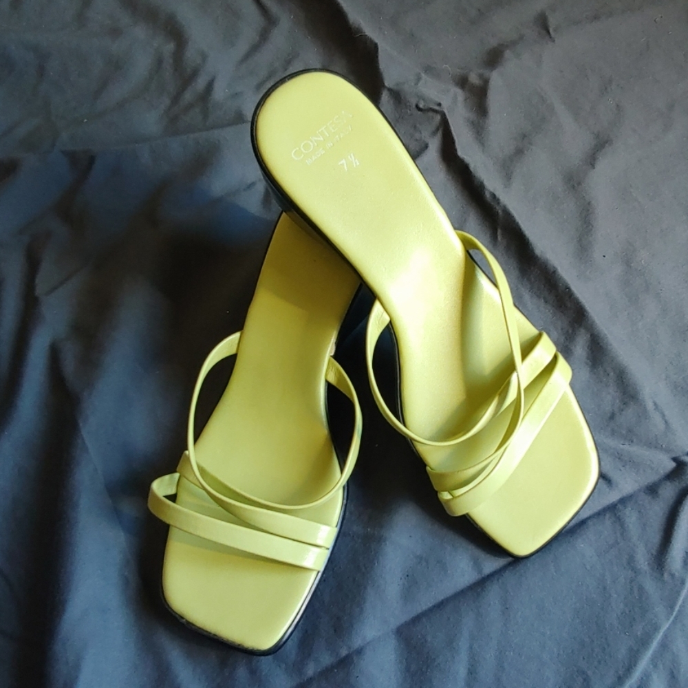 Lime green sandals